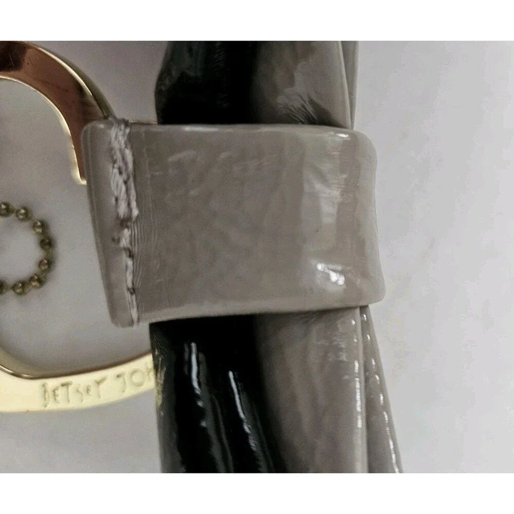 Betsey Johnson Heart & Bow Patent Leather Keychain